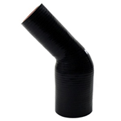 (image for) 3" - 3-1/2 45 Degree Elbow Reducer Coupler Silicone black
